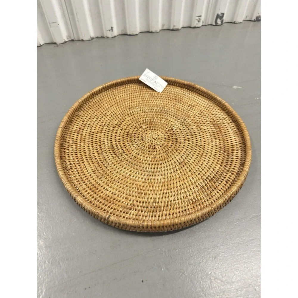 Artifacts Trading Company Hand Woven Rattan‎ Tray 16